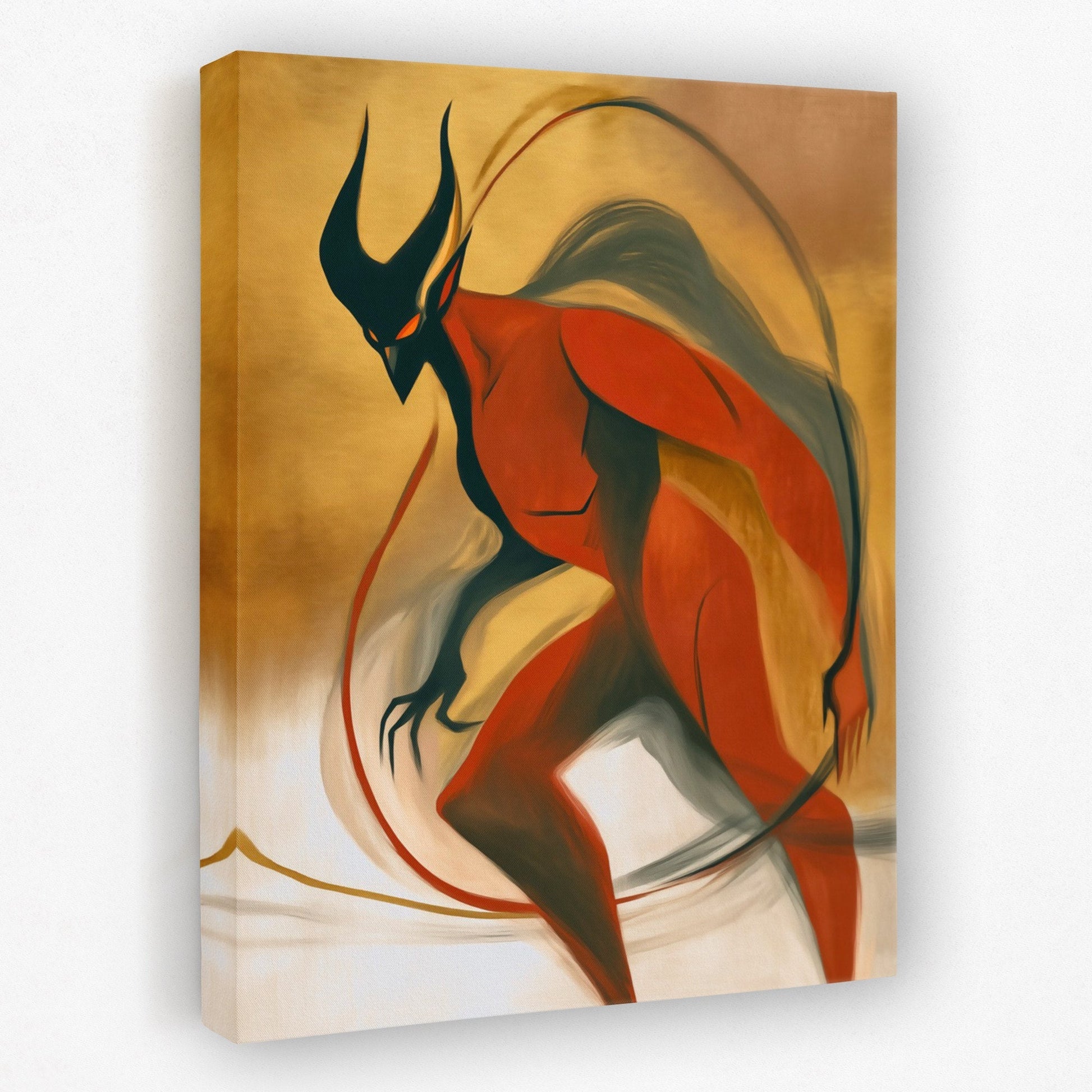 Horned Shadow Dance - Luxury Wall Art