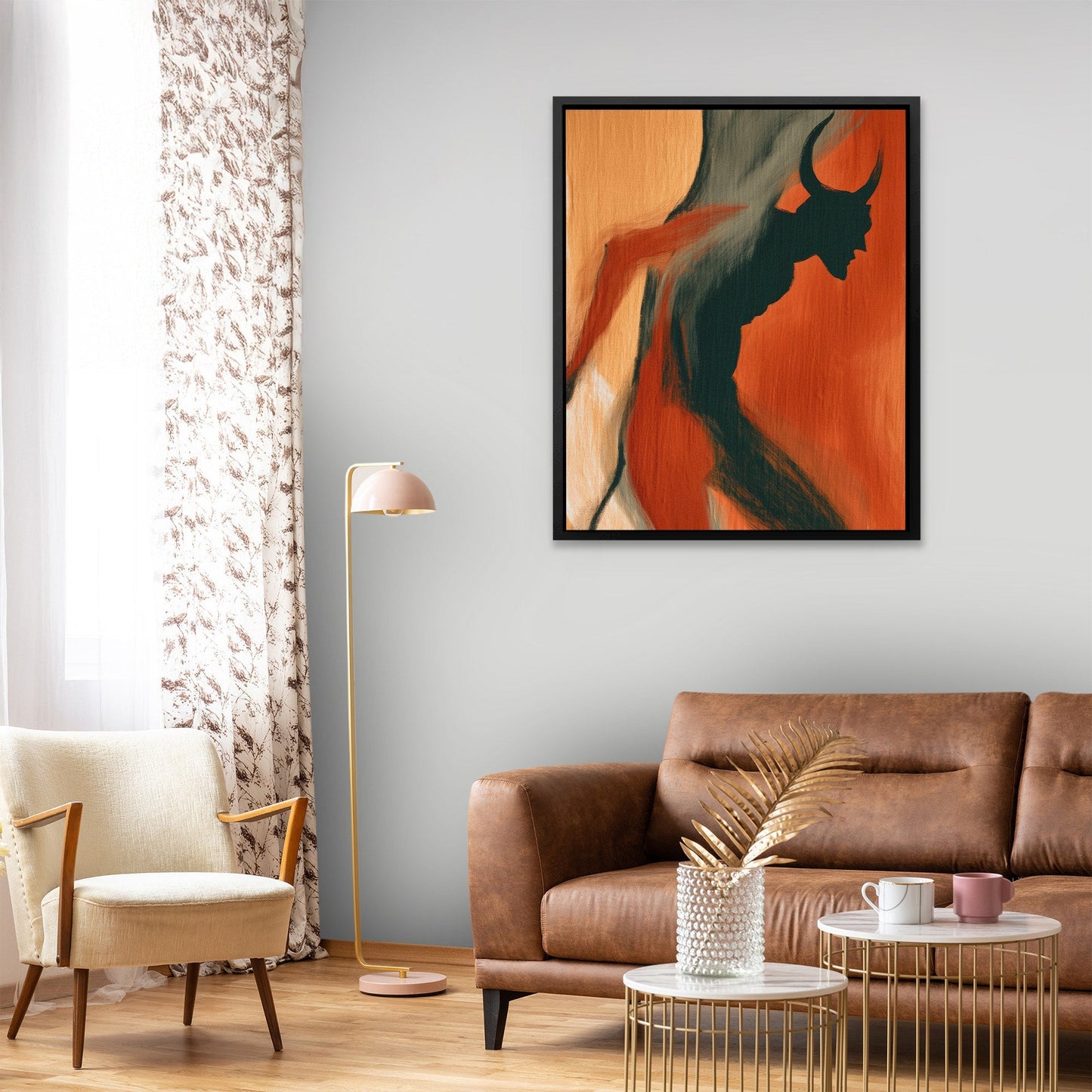 Horned Shadow Rising - Luxury Wall Art