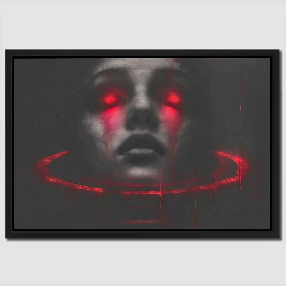 Horrific Nightmare - Horror Wall Art in Black Frame