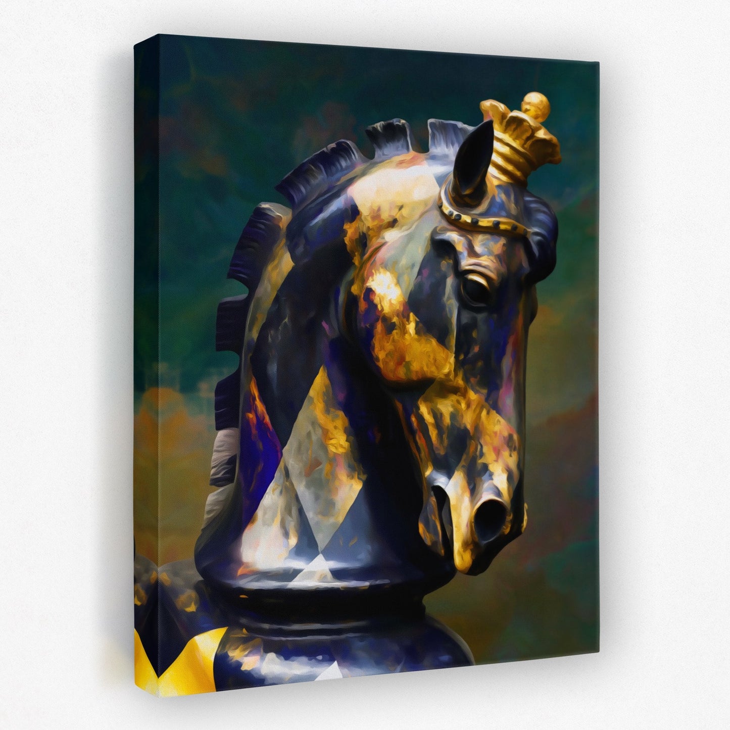 Horse Golden Crown - Luxury Wall Art