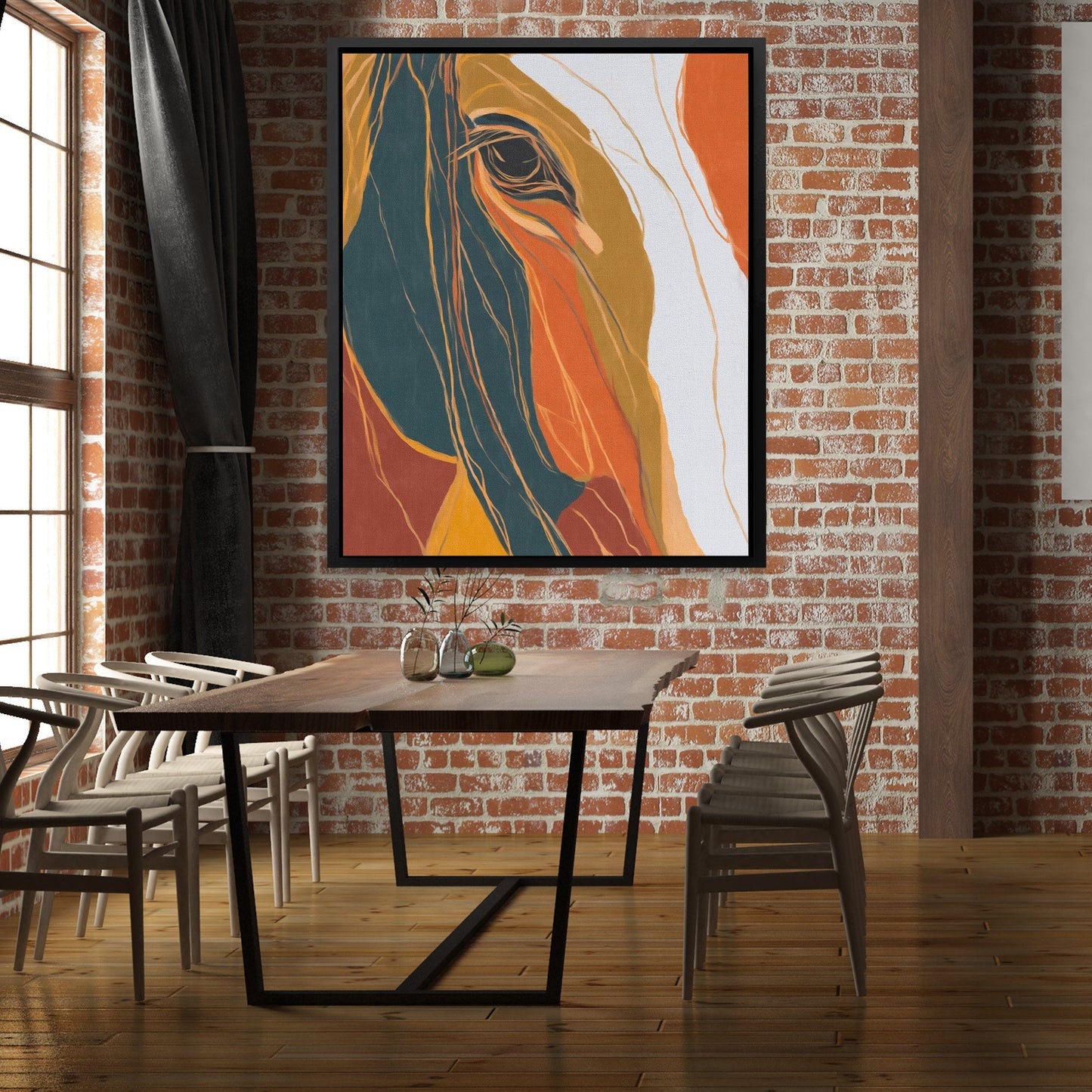Horse Golden Dawn - Luxury Wall Art