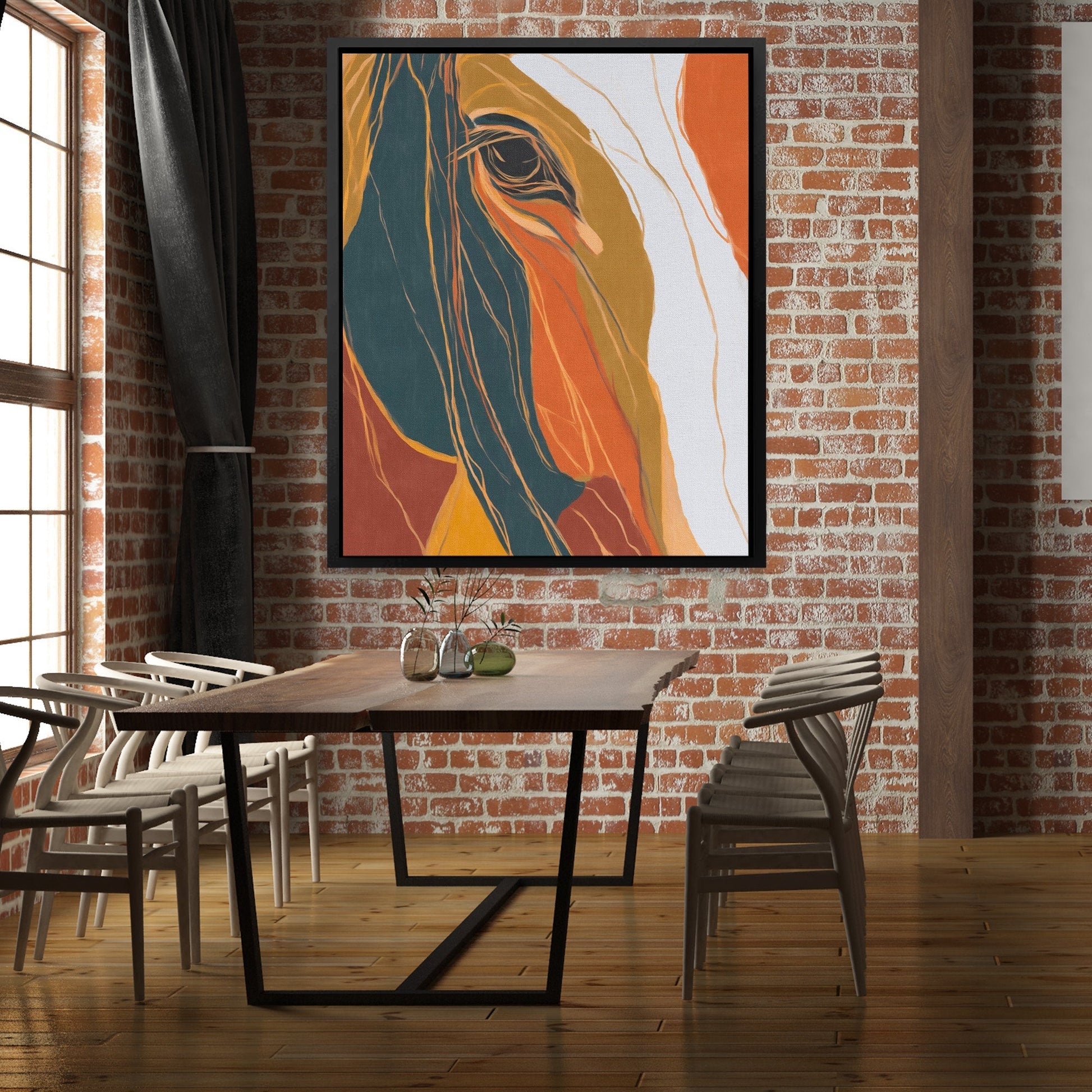 Horse Golden Dawn - Luxury Wall Art