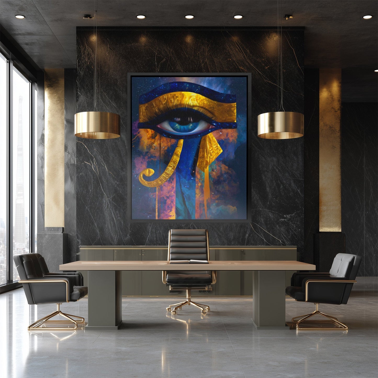 Horus Cosmic Oracle - Luxury Wall Art