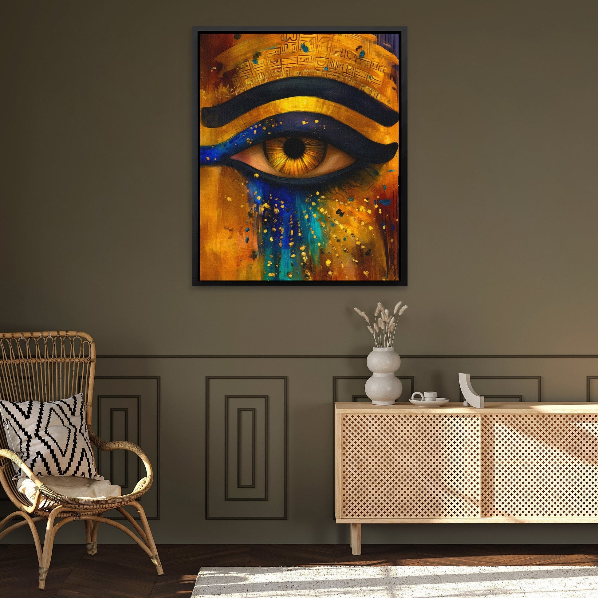 Horus Eternal Glow - Luxury Wall Art