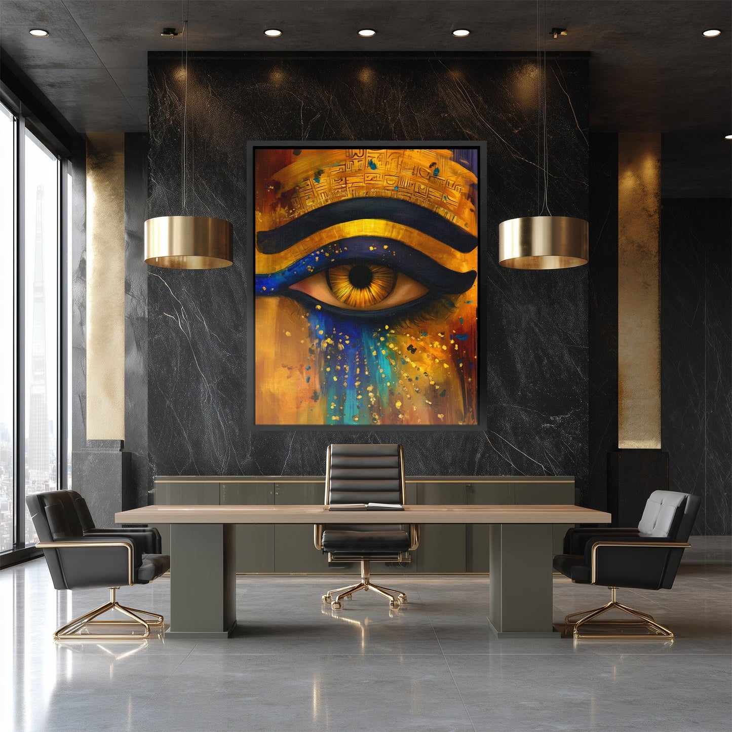 Horus Eternal Glow - Luxury Wall Art