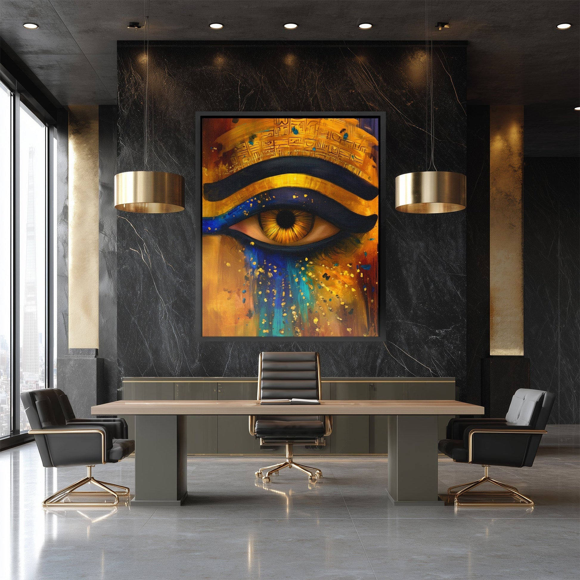 Horus Eternal Glow - Luxury Wall Art