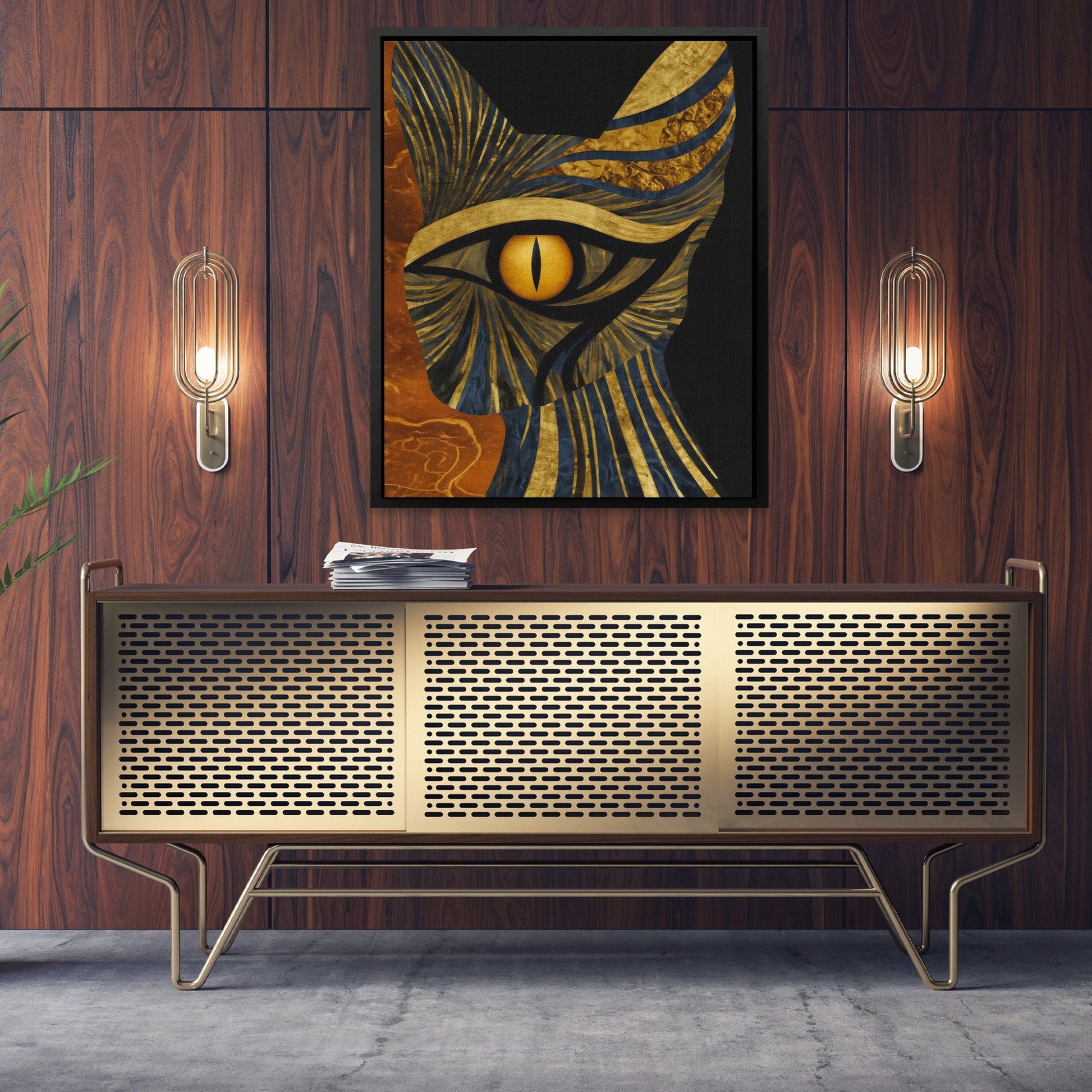 Horus in Amber - Luxury Wall Art