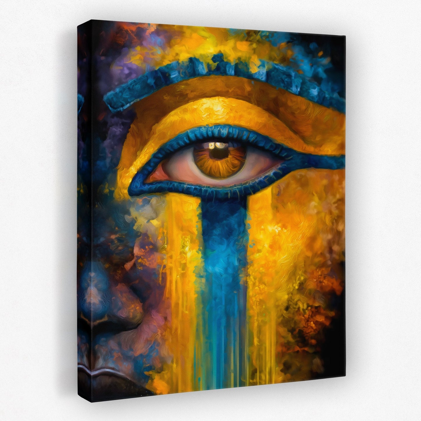 Horus Weeping Gold - Luxury Wall Art