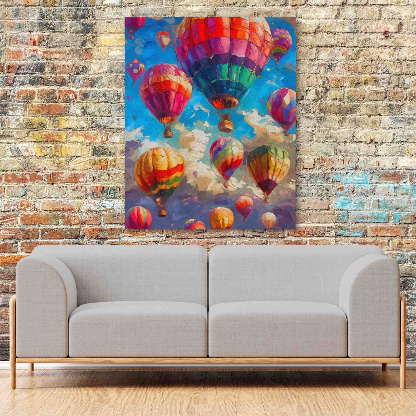 Hot Air Balloon Festival - Colorful Wall Art