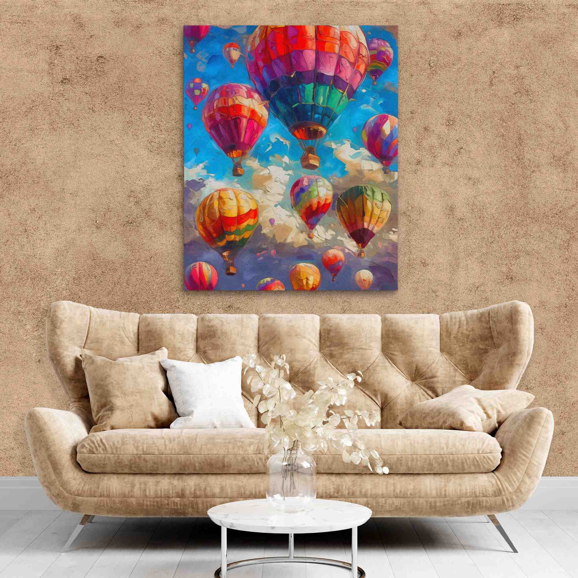 Hot Air Balloon Festival - Large Canvas Print