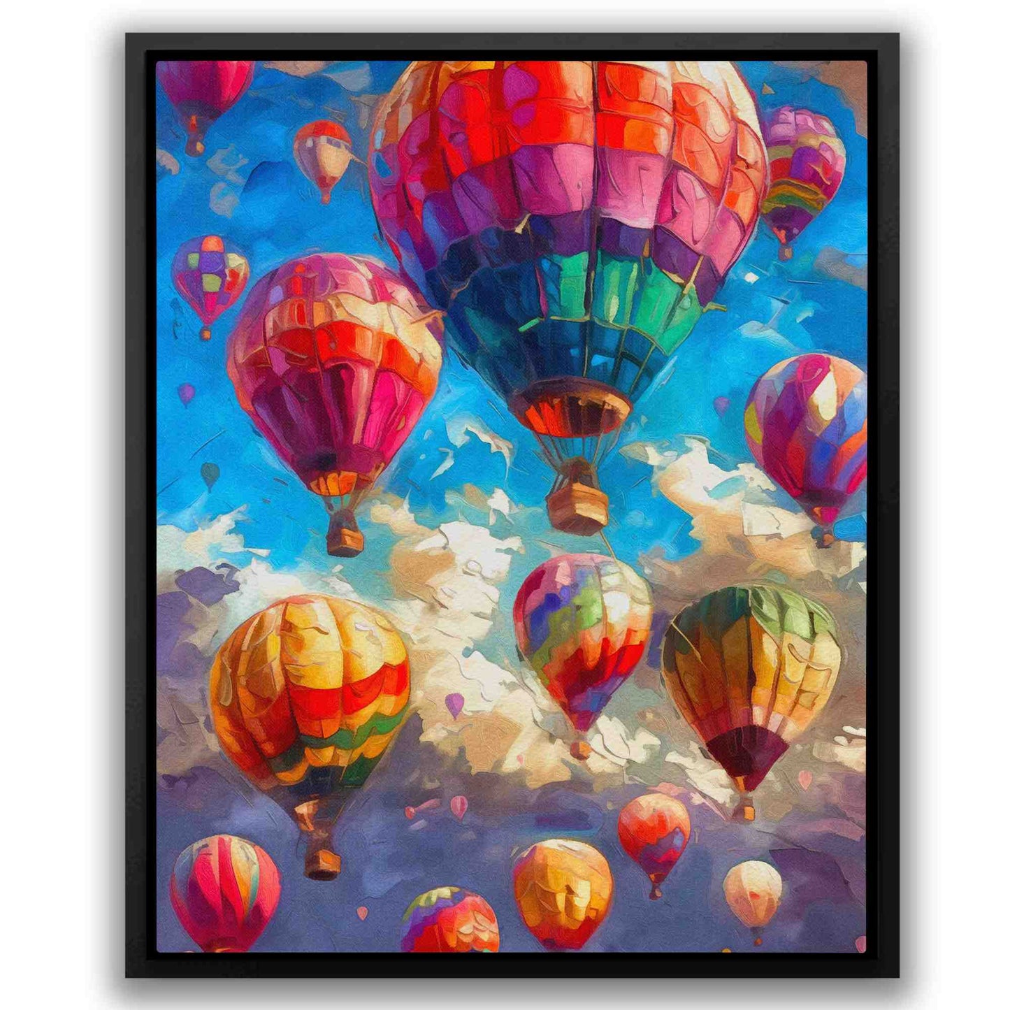 Hot Air Balloon Festival - Colorful Clouds Canvas Print
