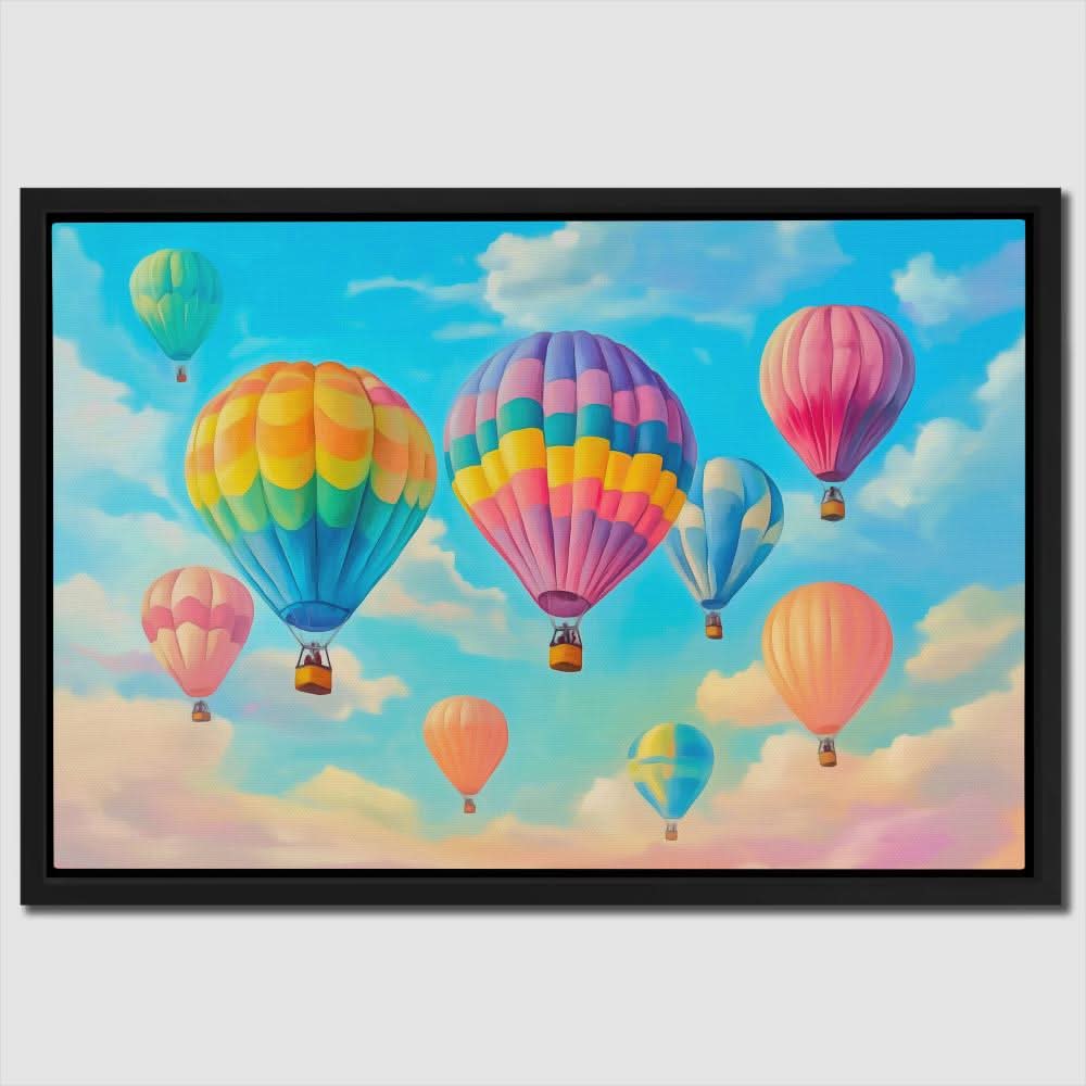 Hot Air Heaven - Clouds Art for Kids Room