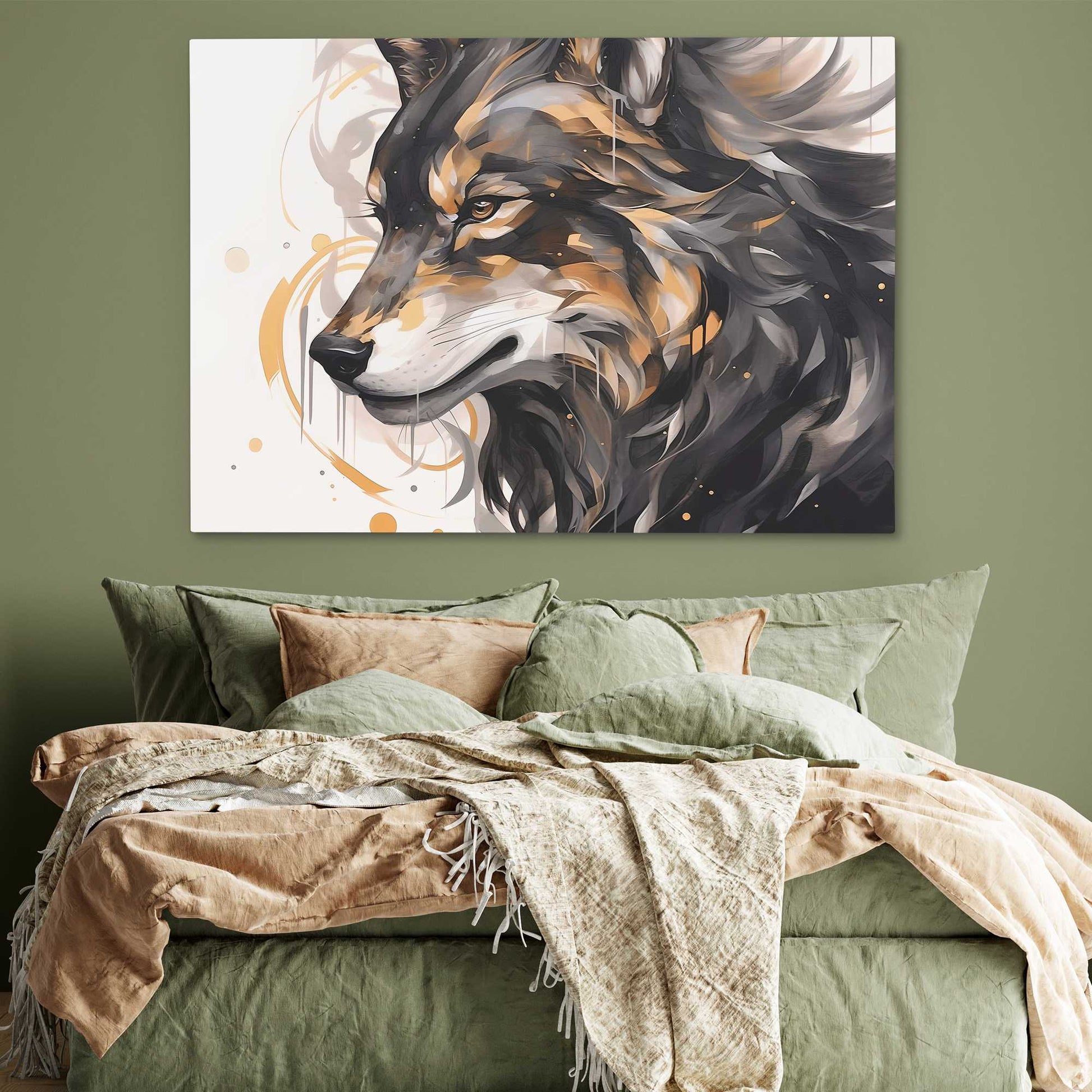Howling Gold - Large Canvas Print