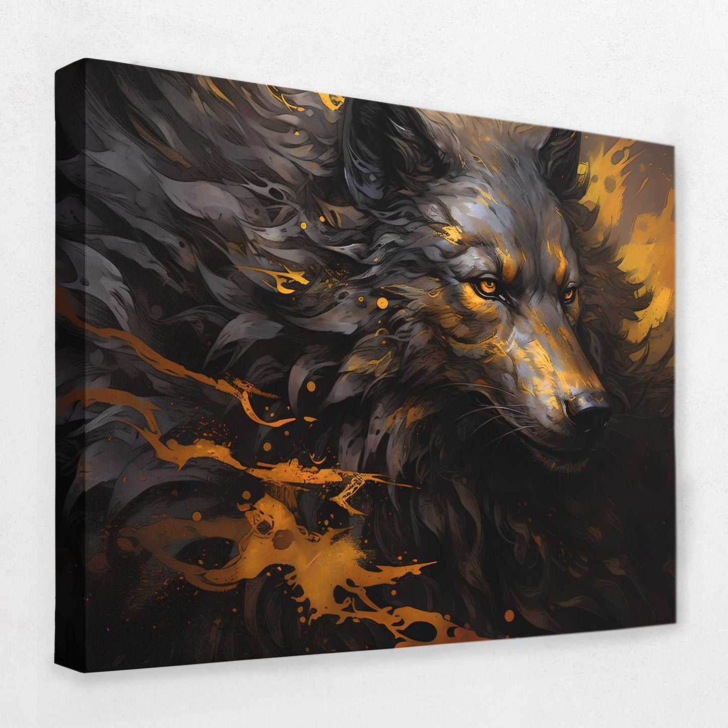 Howling Majesty - Animals Canvas Wall Art
