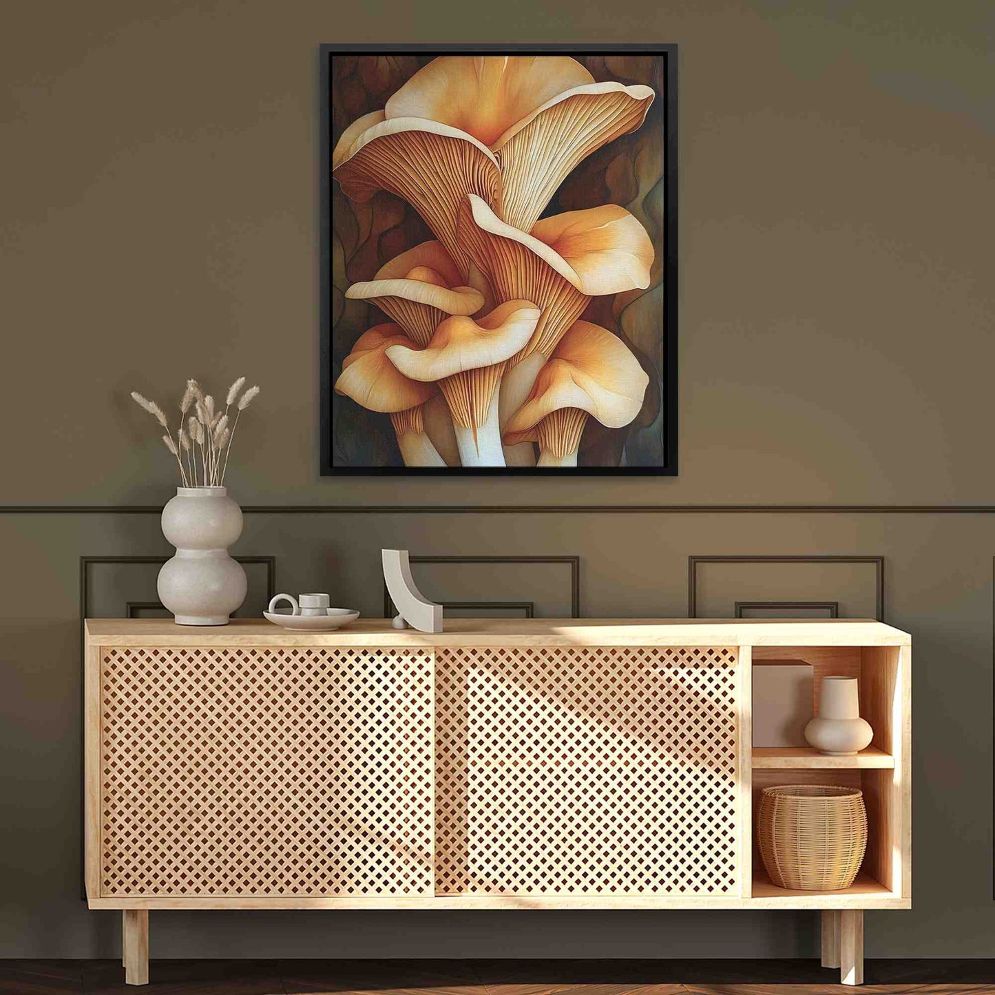 Huge Mushrooms - Large Canvas Print