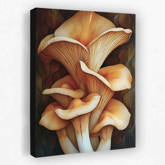 Huge Mushrooms - Food Canvas Wall Art