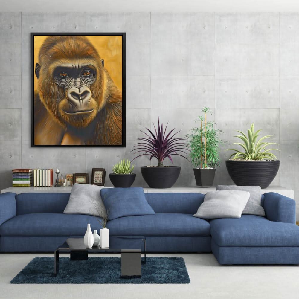 Humble Gold Ape - Wall Art Print