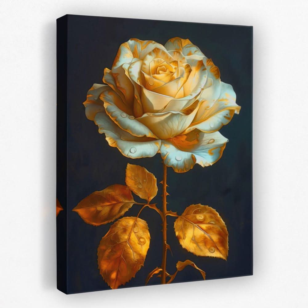 Humble Rose - Floral Canvas Wall Art