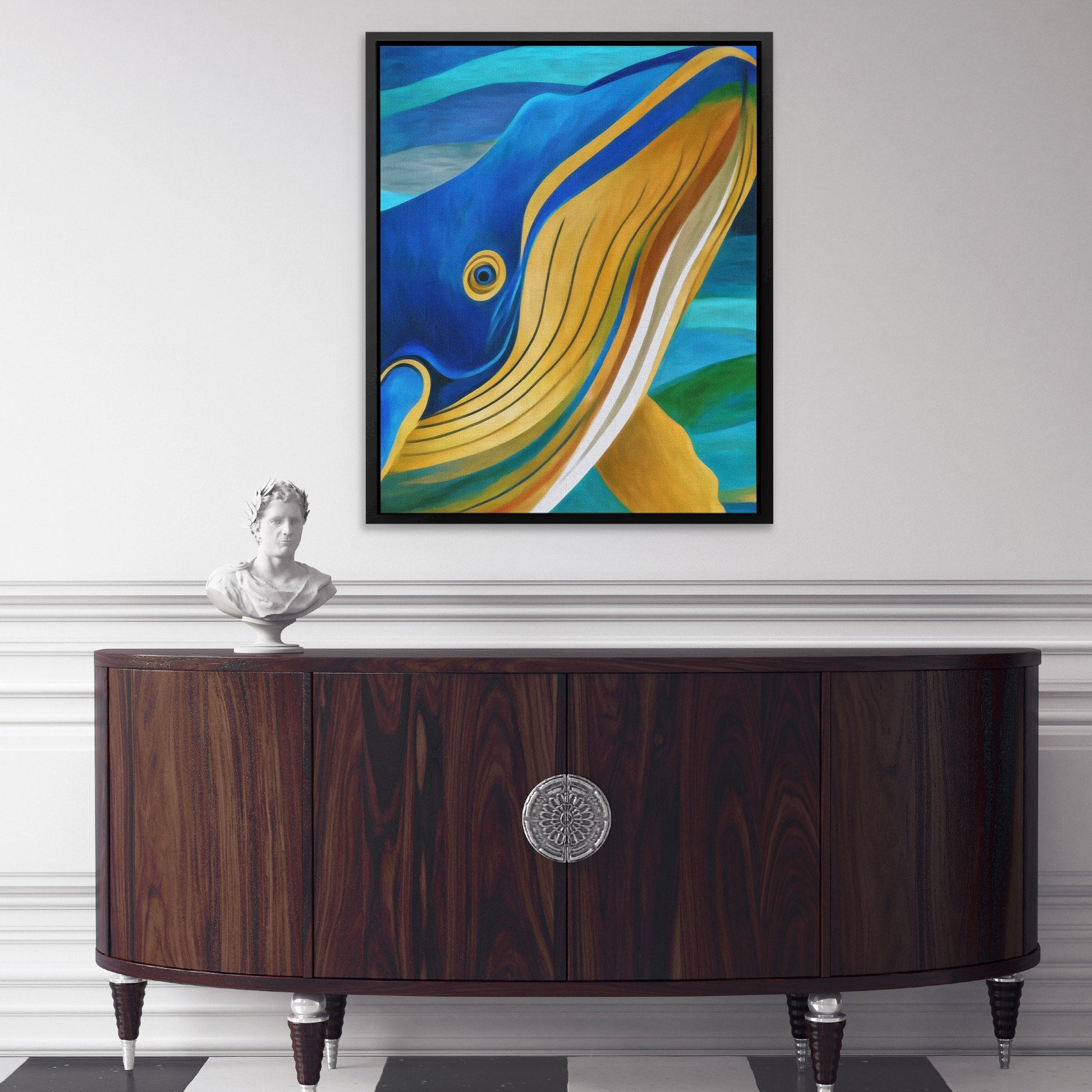 Humpback's Golden Grace - Luxury Wall Art