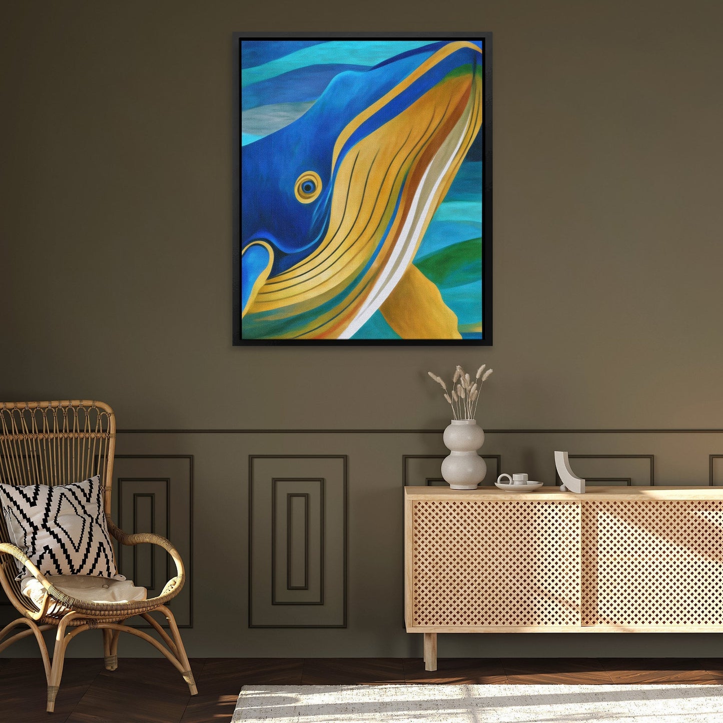 Humpback's Golden Grace - Luxury Wall Art
