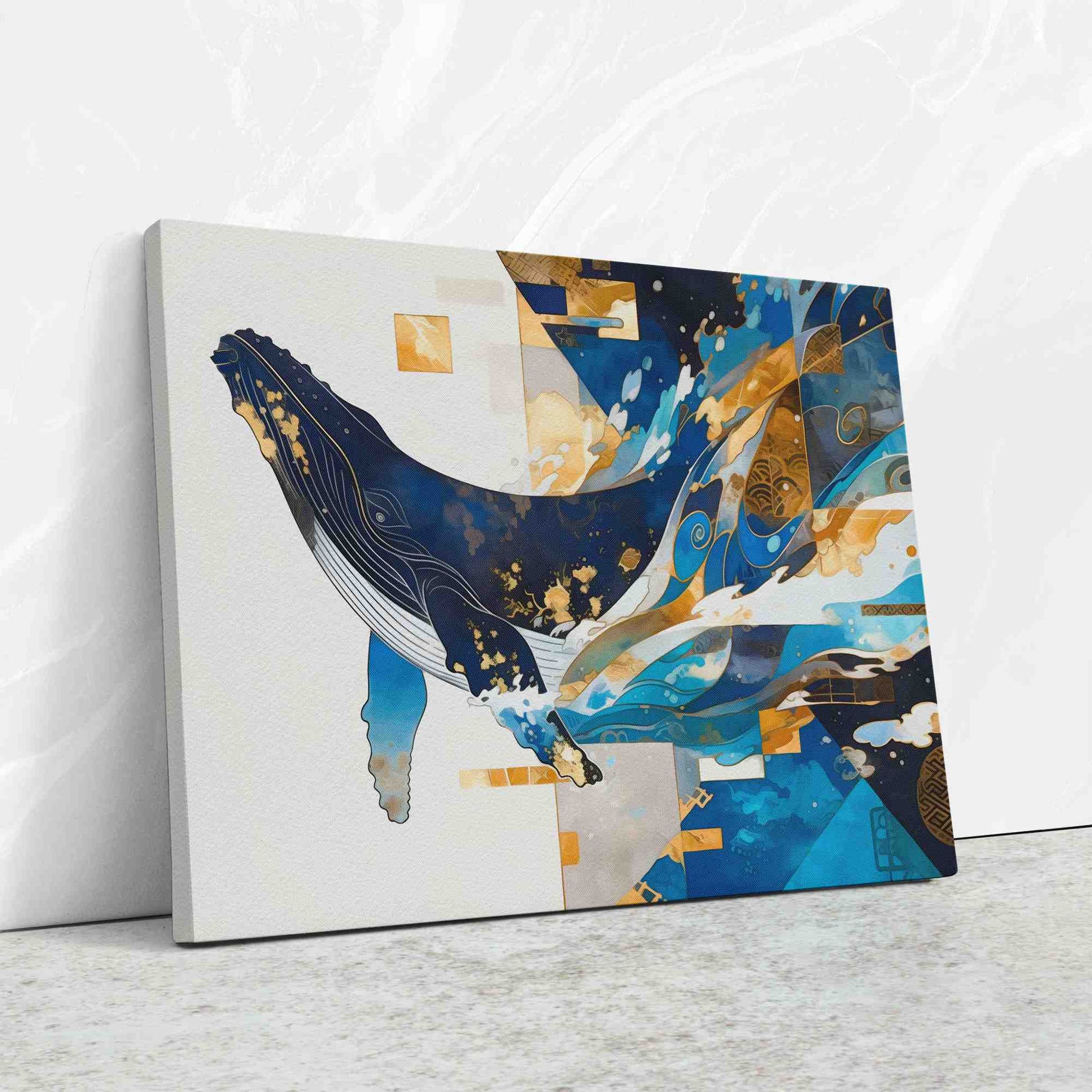 Humpback's Grace - Animals Canvas Wall Art