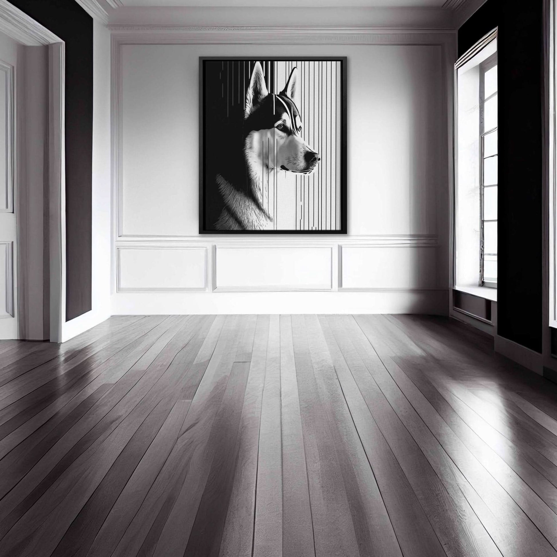 Husky Gaze - Luxury Wall Art