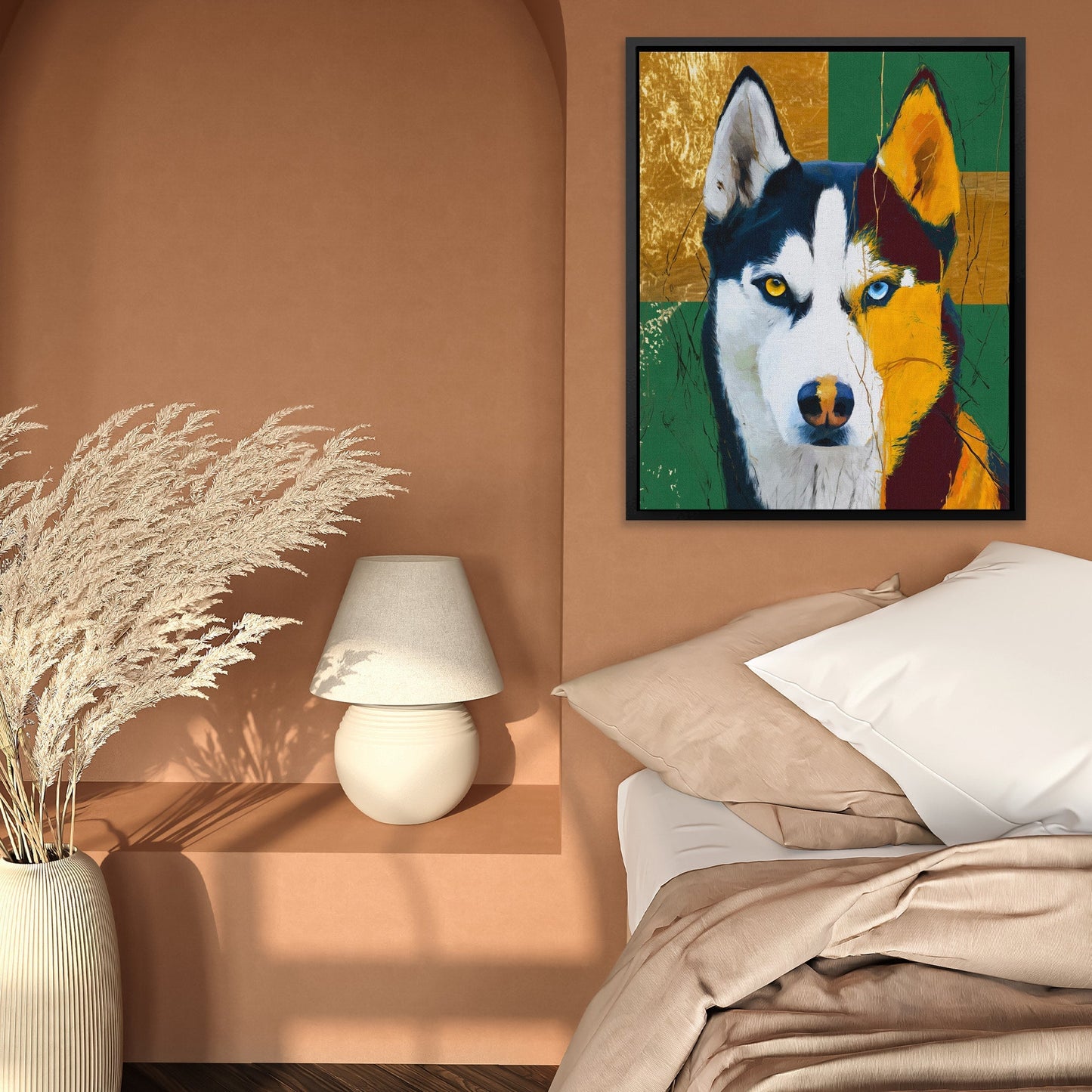 Husky Heterochromia Portrait - Luxury Wall Art