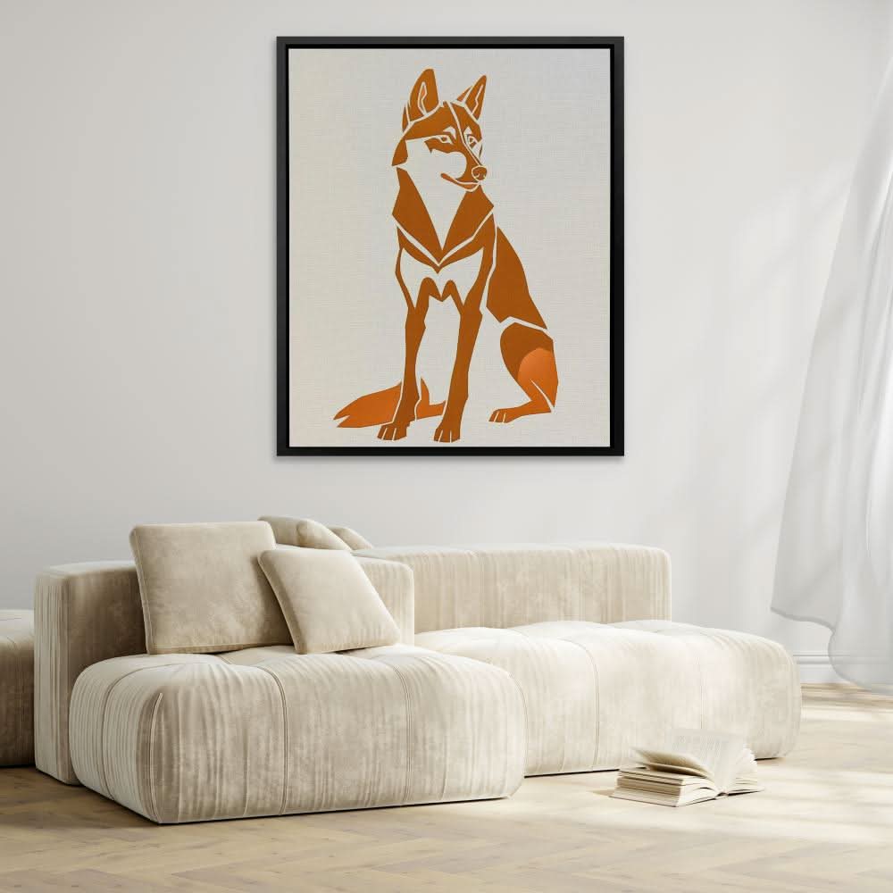 Husky Illustration - Animals Art for Bedroom