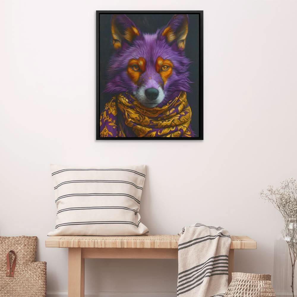 Hype Beast Fox - Large Bohemian Canvas Print