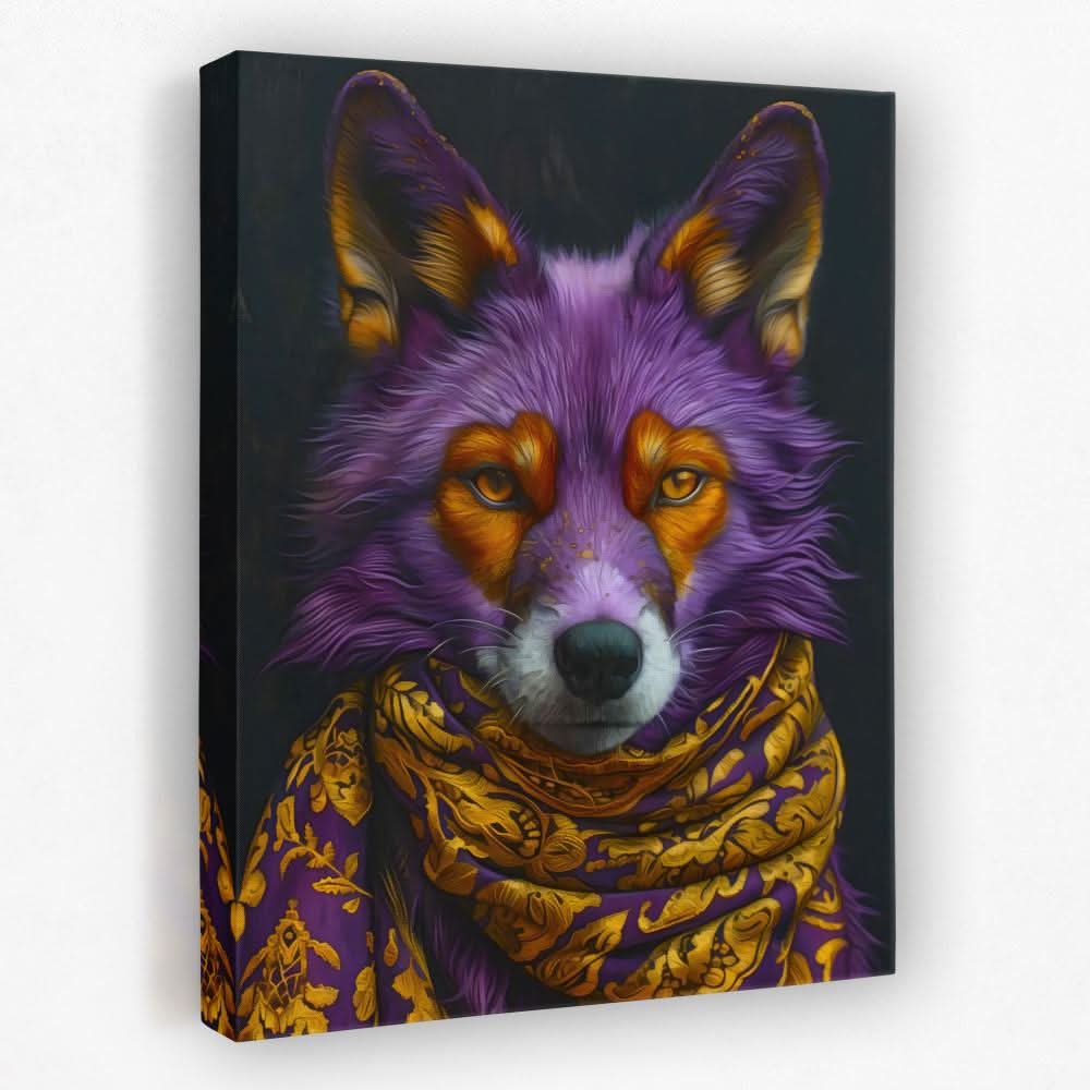 Hype Beast Fox - Animals Canvas Wall Art