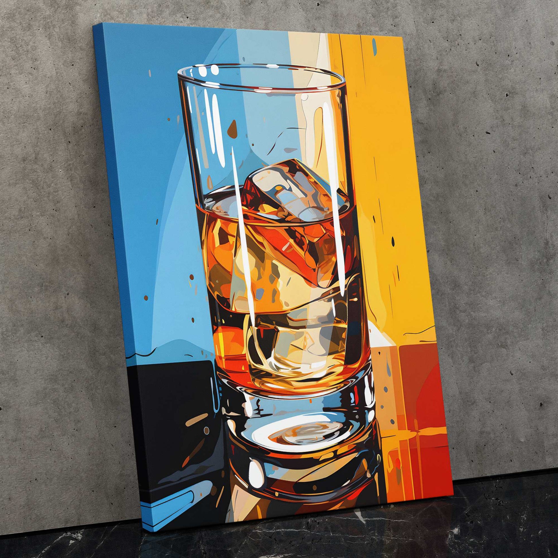 Hypnotic Harmony - Whiskey Canvas Print