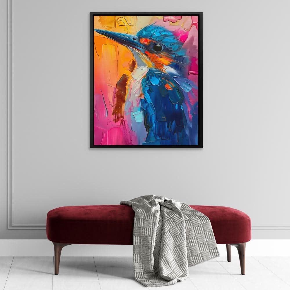 Illuminated Wonder - Blue Royal Blue Canvas Print