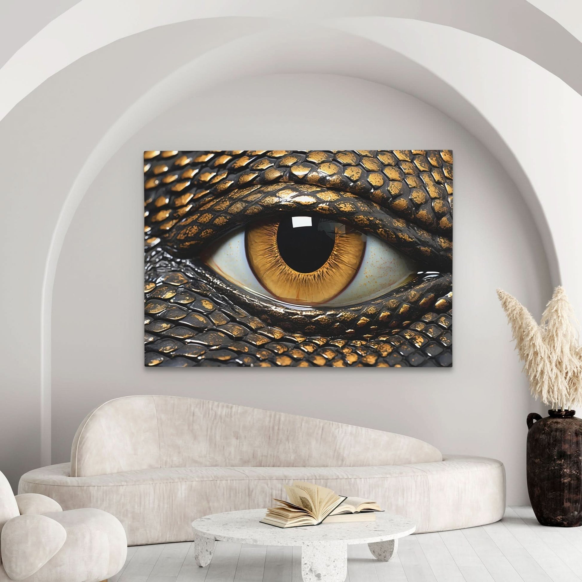 Illuminati Eye - Eye Wall Art in Black Frame