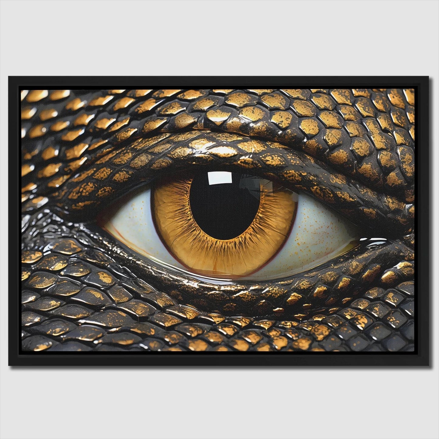 Illuminati Eye - Black Wall Art