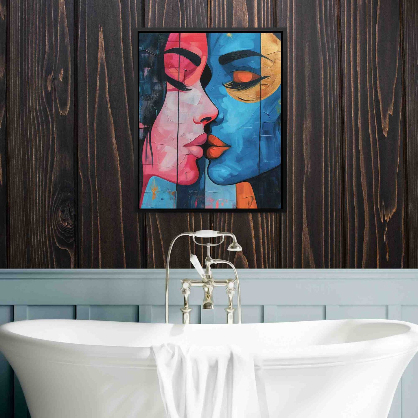 Inclusive Love - Blue Wall Art