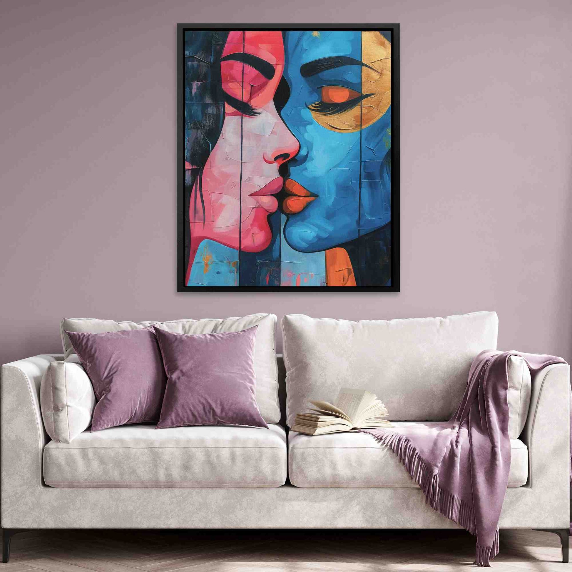 Inclusive Love - Pop Art Gold Canvas Wall Art