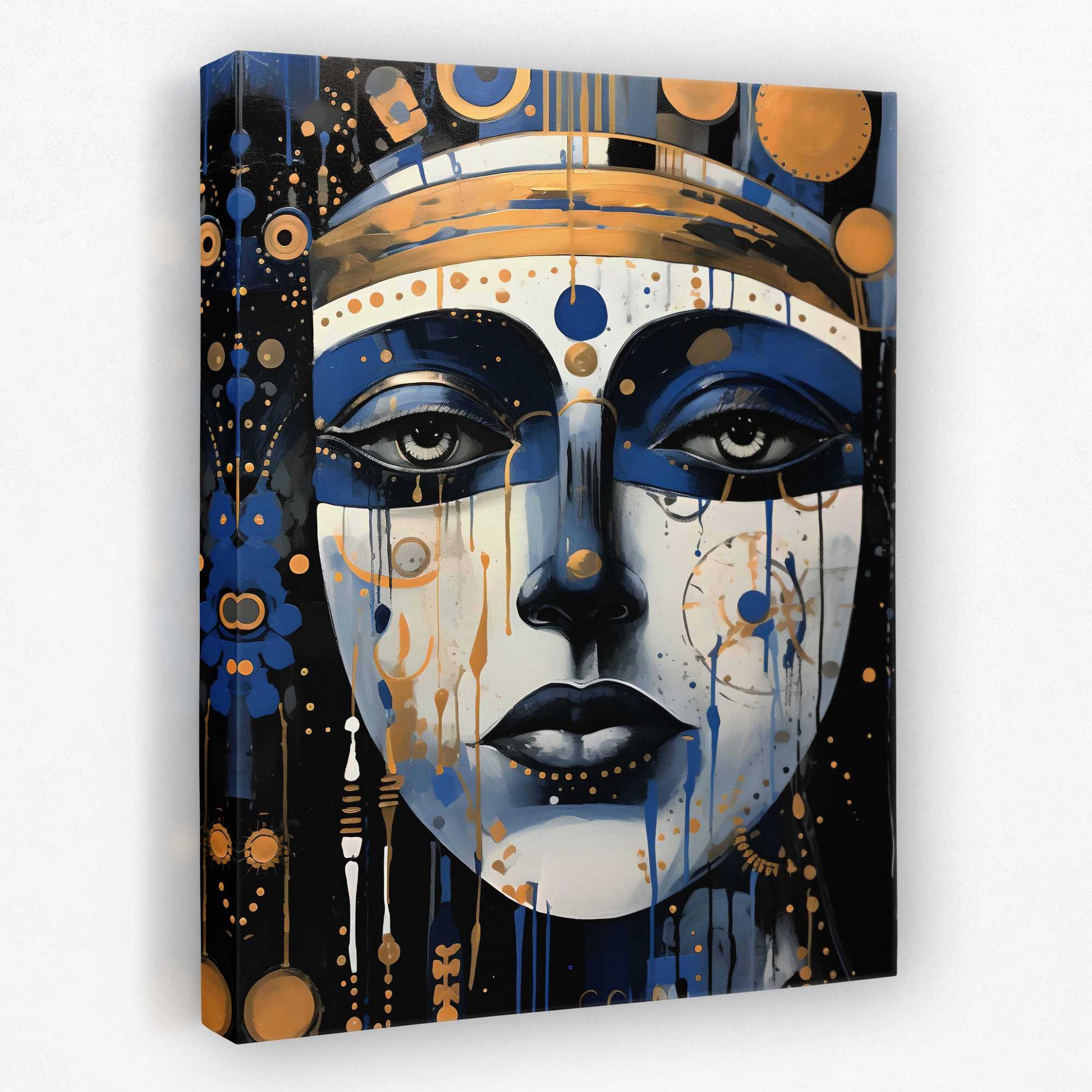 Indigo Diva - Native Canvas Wall Art