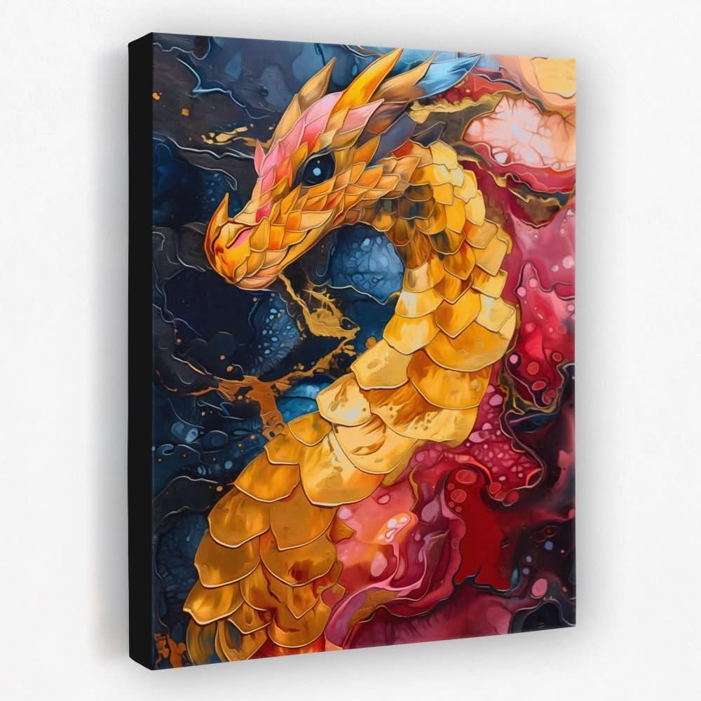 Inferno Dragon - Dragon Canvas Wall Art
