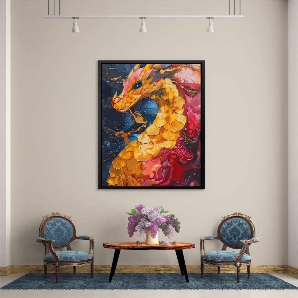 Inferno Dragon - Large Fantasy Canvas Print