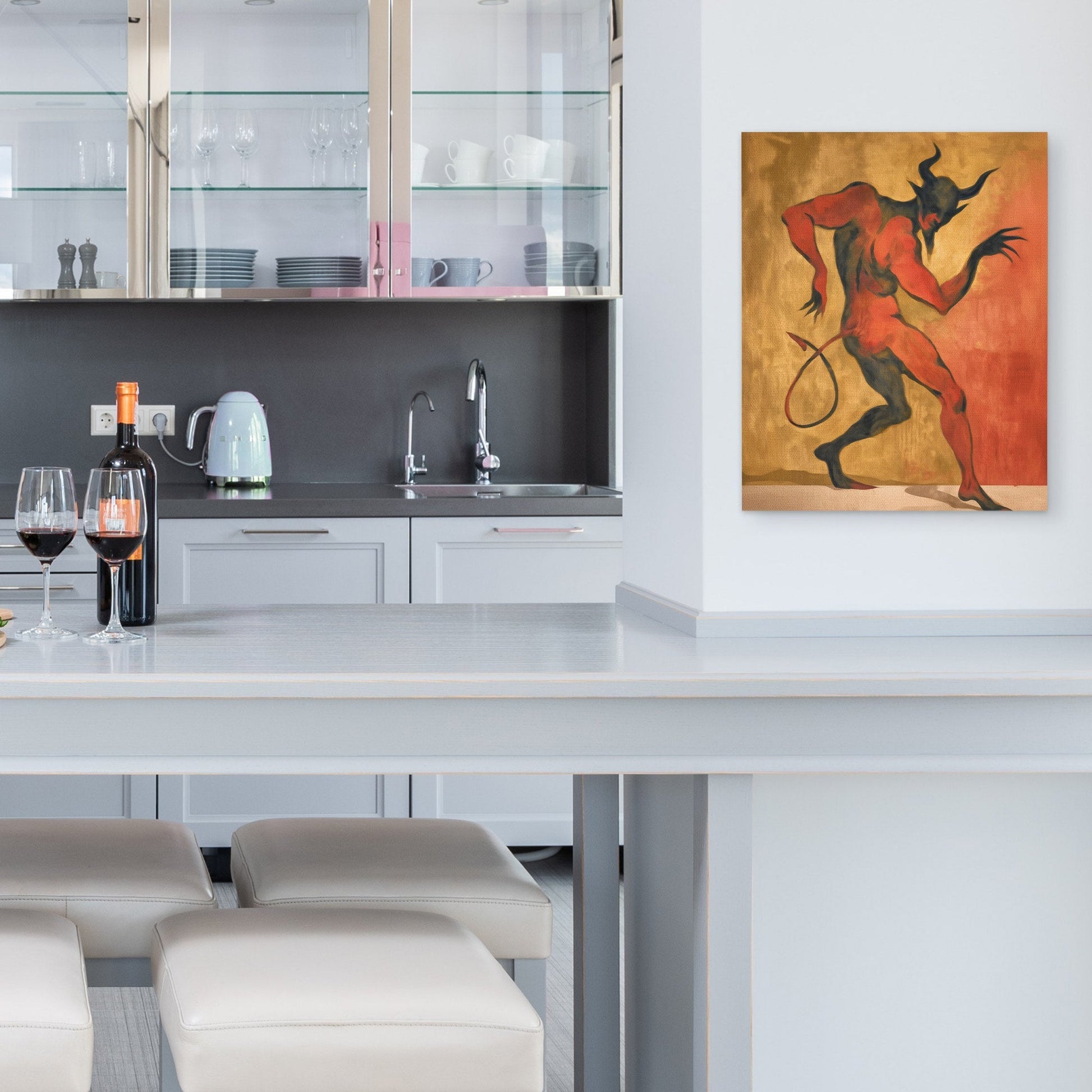 Inferno's Crimson Dance - Luxury Wall Art