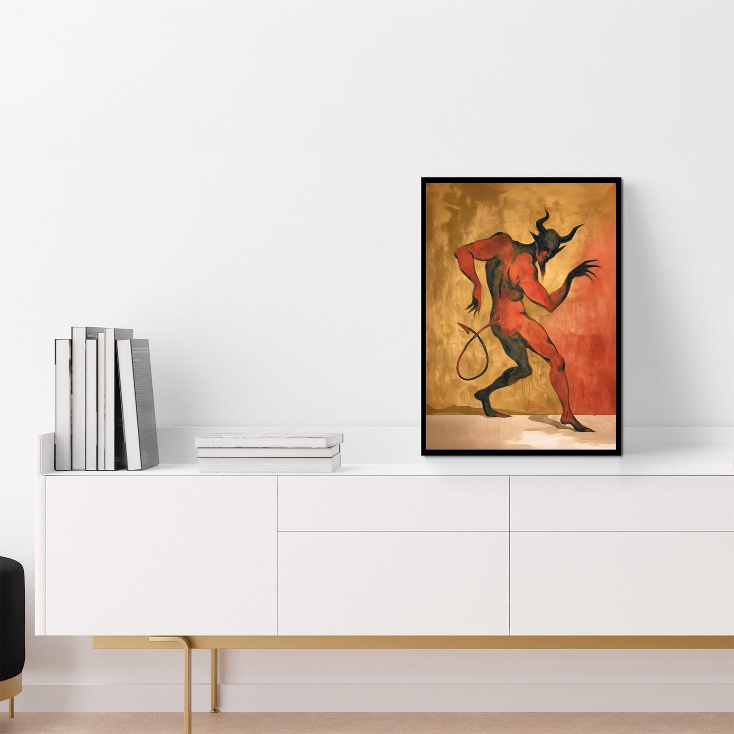 Inferno's Crimson Dance - Luxury Wall Art
