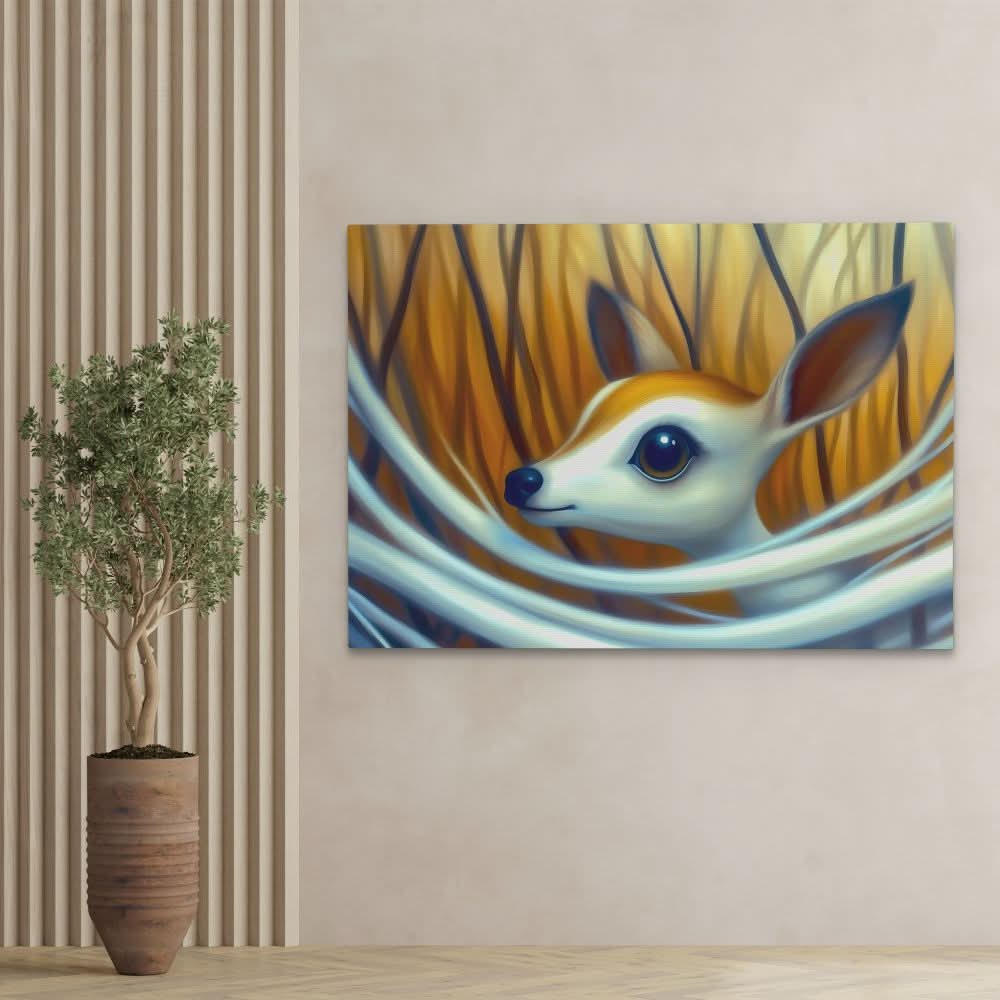 Innocent Doe Eyes - Brown Wall Art