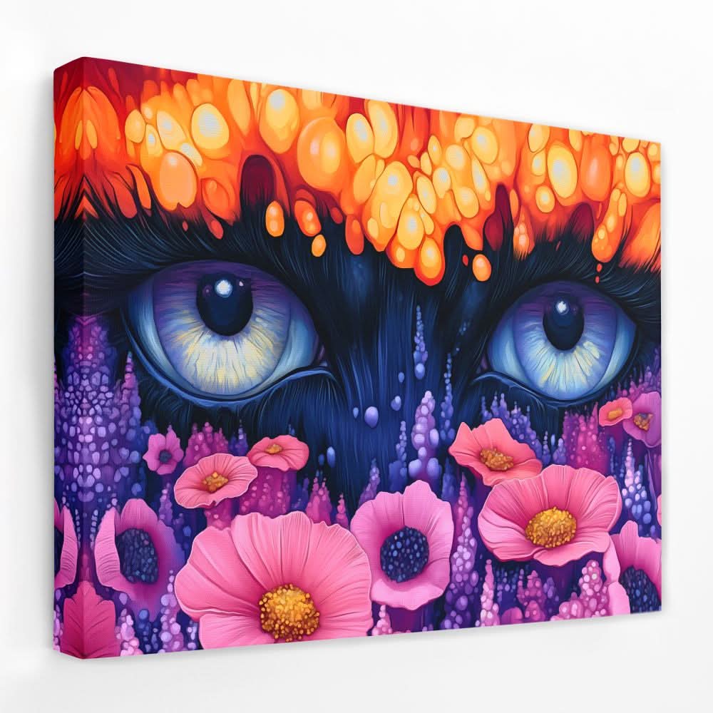 Innocent Eyes - Floral Canvas Wall Art