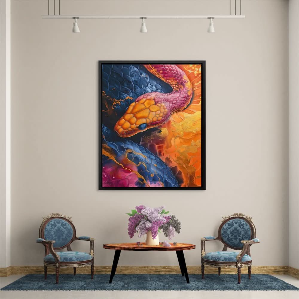 Iridescent Serpent - Large Canvas Print