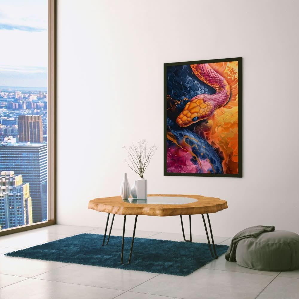 Iridescent Serpent - Animals Art for Bedroom