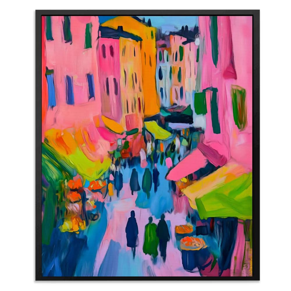 Italian Market - Colorful Cityscapes Canvas Print