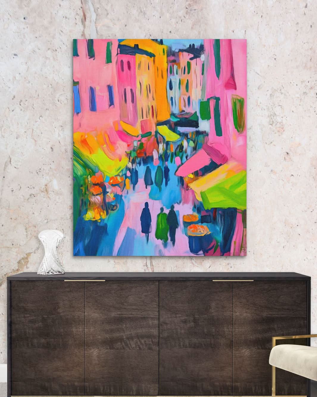 Italian Market - Architecture Art for Dining Room