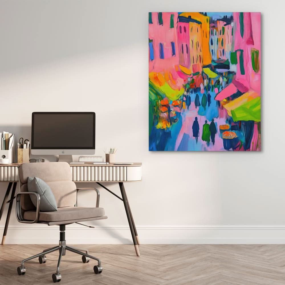 Italian Market - Colorful Wall Art for Kitchen