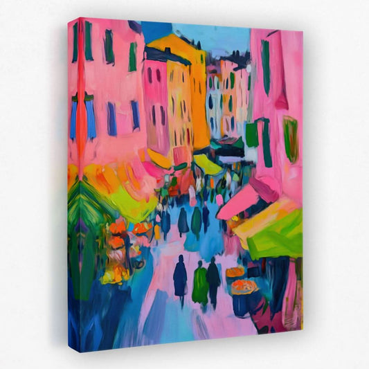 Italian Market - Architecture Canvas Wall Art