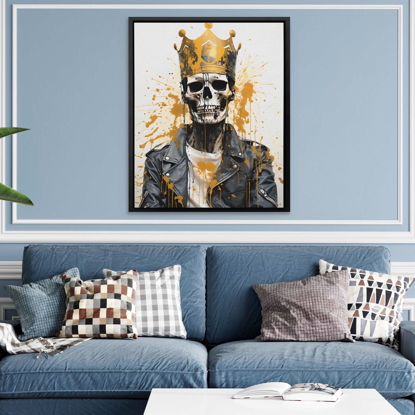 Ivory Ruler - Gold Canvas Wall Art